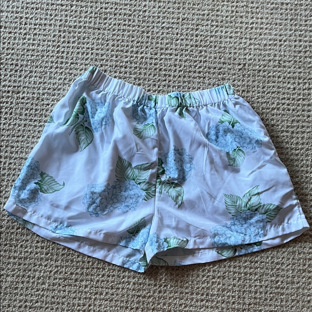 Hydrangea Blue Floral Pajama Set - Small - Picture 2 of 3